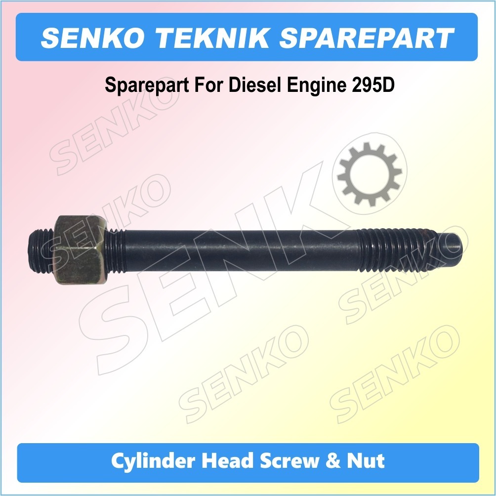 295D CYLINDER HEAD SCREW & NUT / BAUT CYLINDER KOP / BAUT CYLINDER HEAD / BAUT DEKSEL / STUD CYLINDE