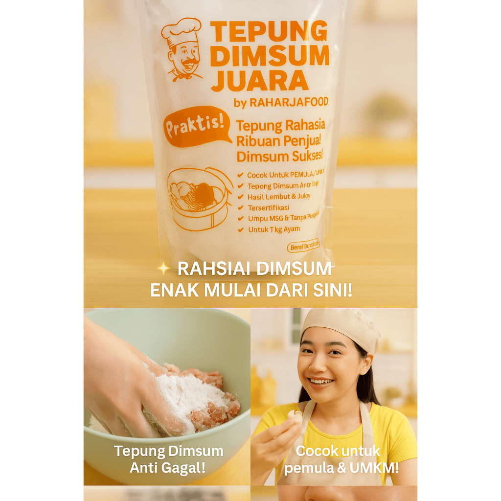 

Tepung Dimsum Juara [GROSIR] Rahasia Ribuan Produsen Dimsum Sukses