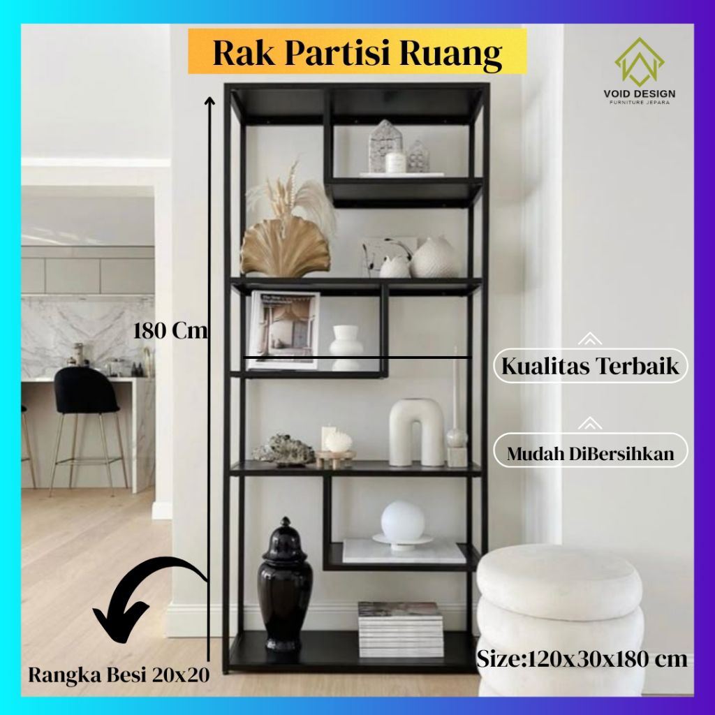 Rak Partisi Ruang -Rak Pajangan Ruang