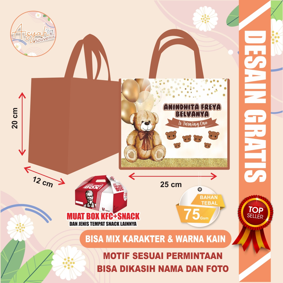 

tas ultah tedy bear / tas ulang tahun beruang / tas bear ultah / tas ulang tahun anak bear / tas ultah tema tedy bear / tas tedy bear / tas ultah anak beruang / tas motif beruang / tas ultah motif beruang / tas ulang tahun anak