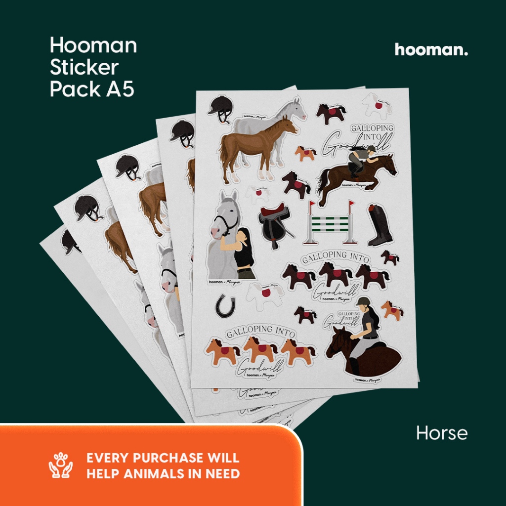 

Hooman Sticker Pack A5 - Horse