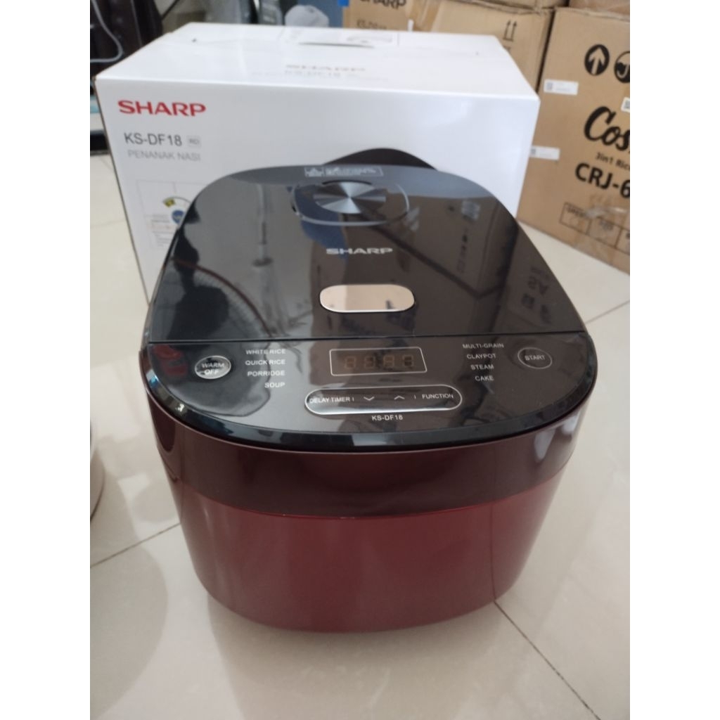 Magic com Digital SHARP KS-DF18RD RICE COOKER SHARP 1,8LITER KS-DF18RD 8MENU MASAK