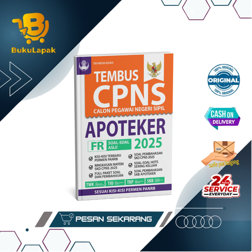 Buku Tes CPNS PPPK - Tebus TES CPNS APOTEKER 2025 - CPNS Apoteker