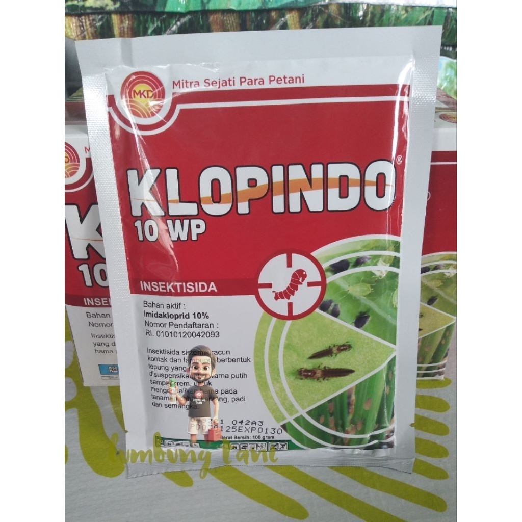 Termurah Klopindo 10 wp - insektisida klopindo 10WP 100 gram (Obat kutu daun)