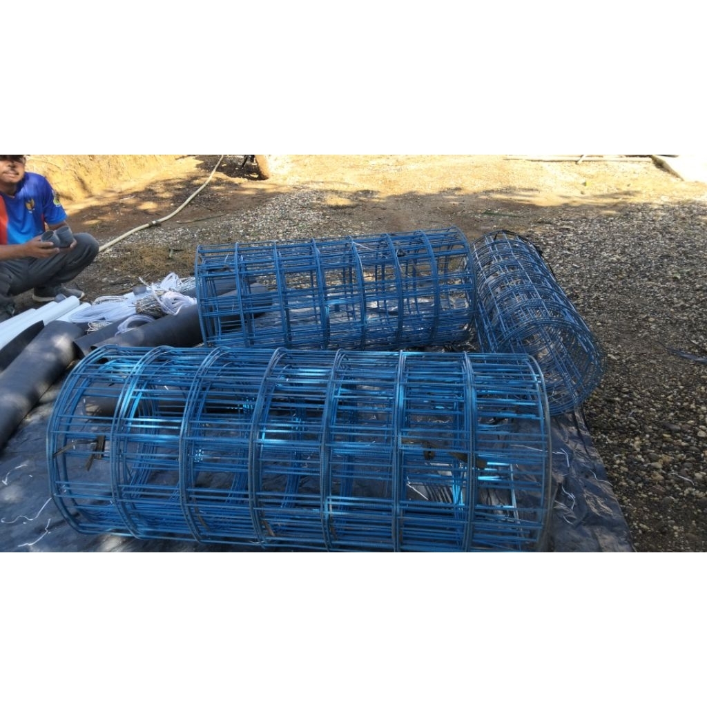 Kolam terpal fullset Diameter 2 tinggi 1 terpal bahan semi Karet Orchid