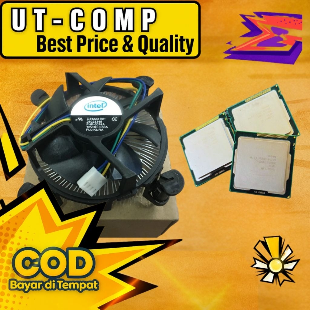 Prosesor Intel Core i3 Gen 3 Gen 4 Second + Fan Normal Siap Pasang Promo 7.7 CPU i3 Murah