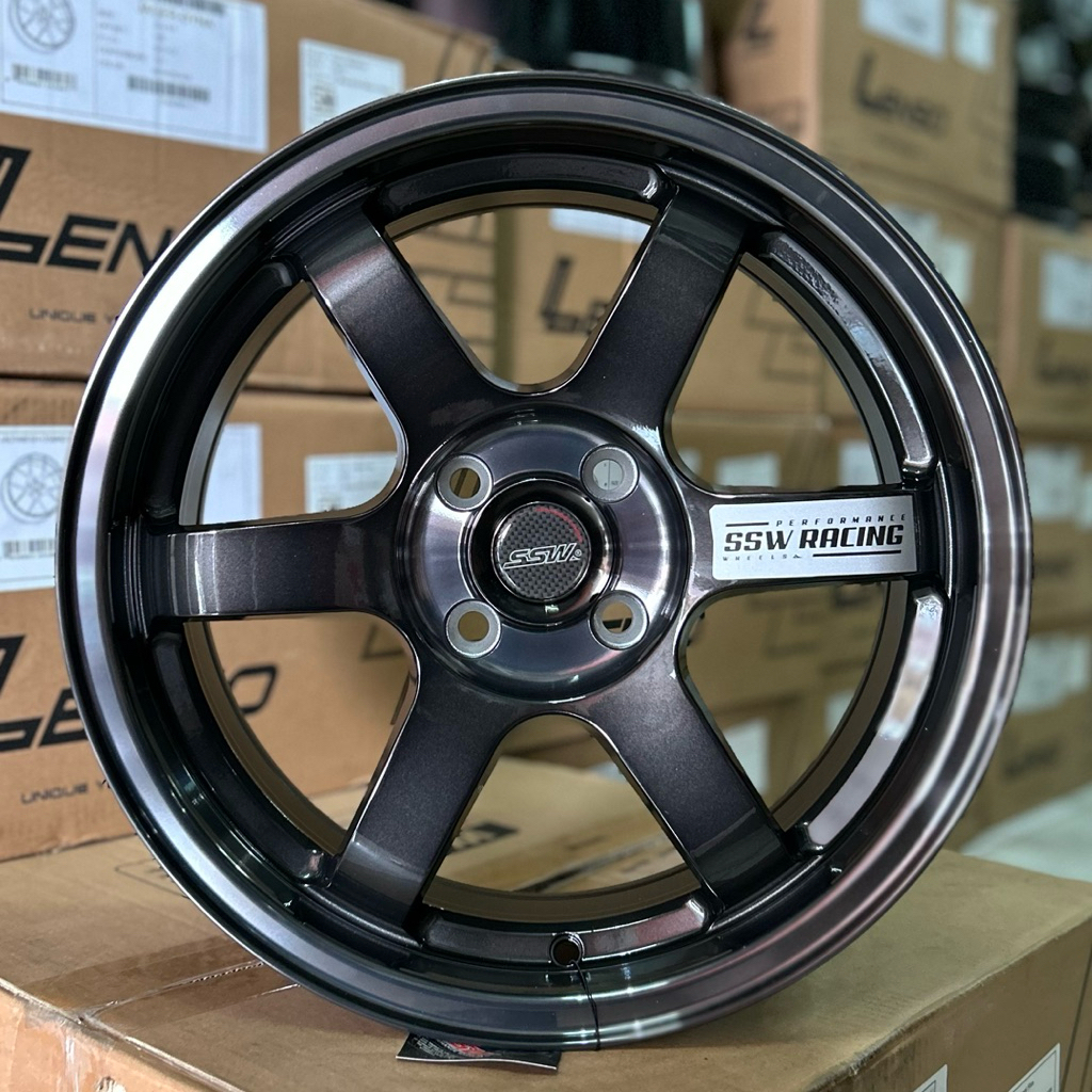Velg SSW 414 Ring 16 Lebar 7 Pcd 4x100 Et 40 Warna Full Greey Machine Face | Velg R16 | Velg Mobil |