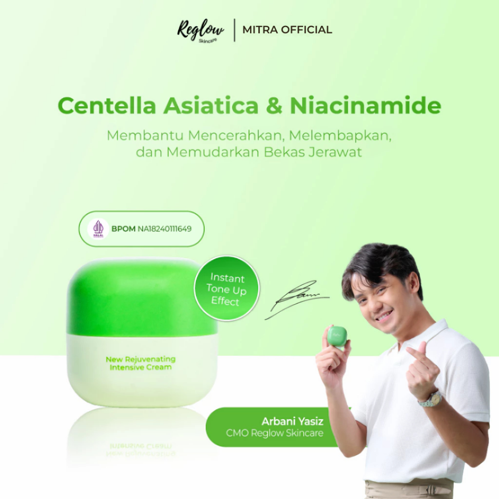 [BISA COD] REGLOW CREAM Pelembab Wajah Glowing BPOM Skincare Anti Aging