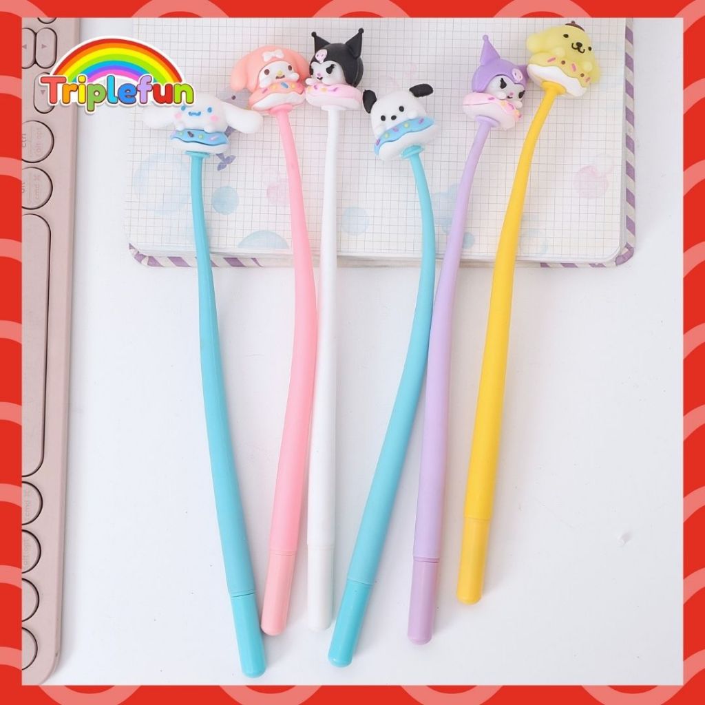 

Pena Gel Goyang Sanrio Donat PGK-1240 Karakter Lentur My Melody Cinnamoroll Purin Pochacco Alat Tulis Anak Sekolah
