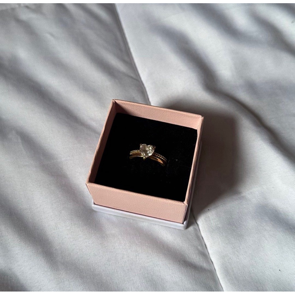 Pandora Double Band Heart Ring