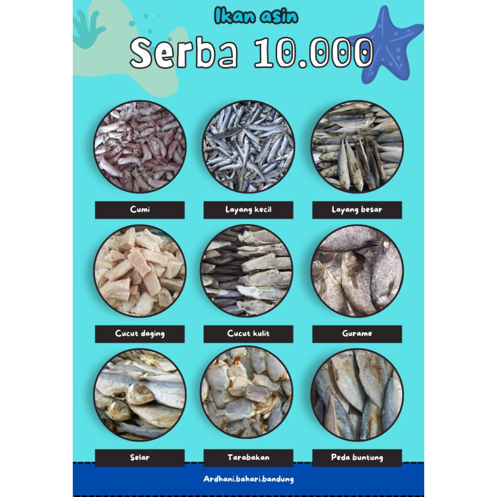 

TERMURAH !!! IKAN ASIN SERBA 10.000 IKAN ASIN BERKUALITAS