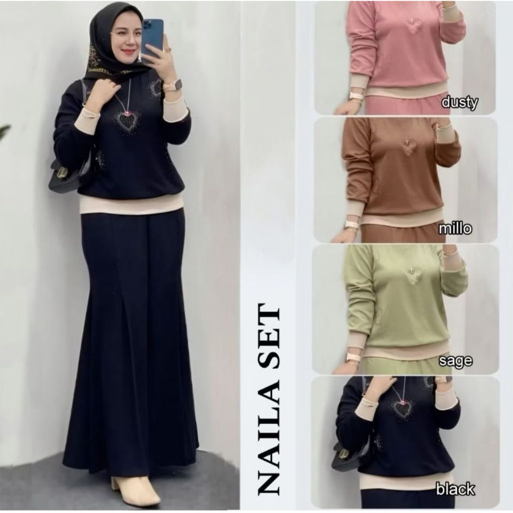 Satu Set Cwek Ootd Satu Stel 1Stel Kece Setcell Bj Setelan Wanita Oneset Remaja Kece One Set 1 Setel