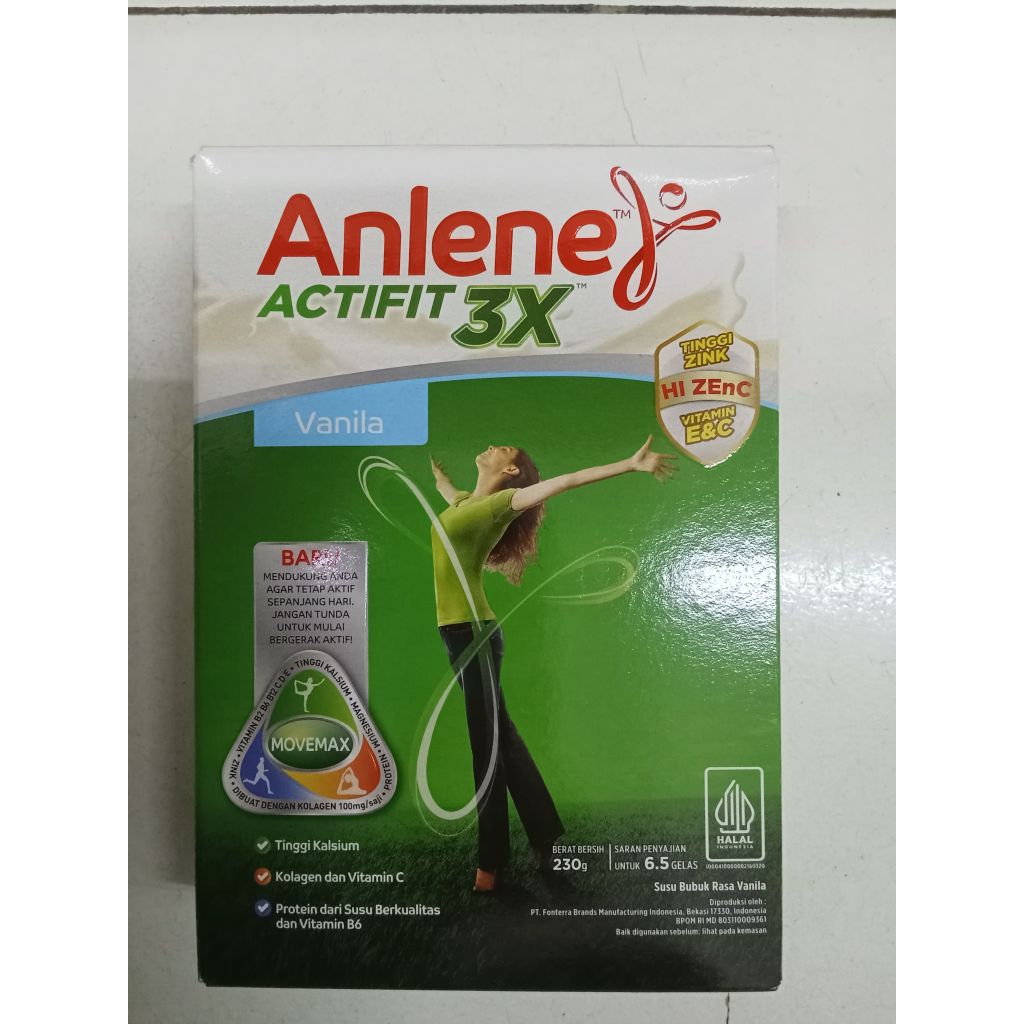 

Anlene actifit 3X vanila 240gr