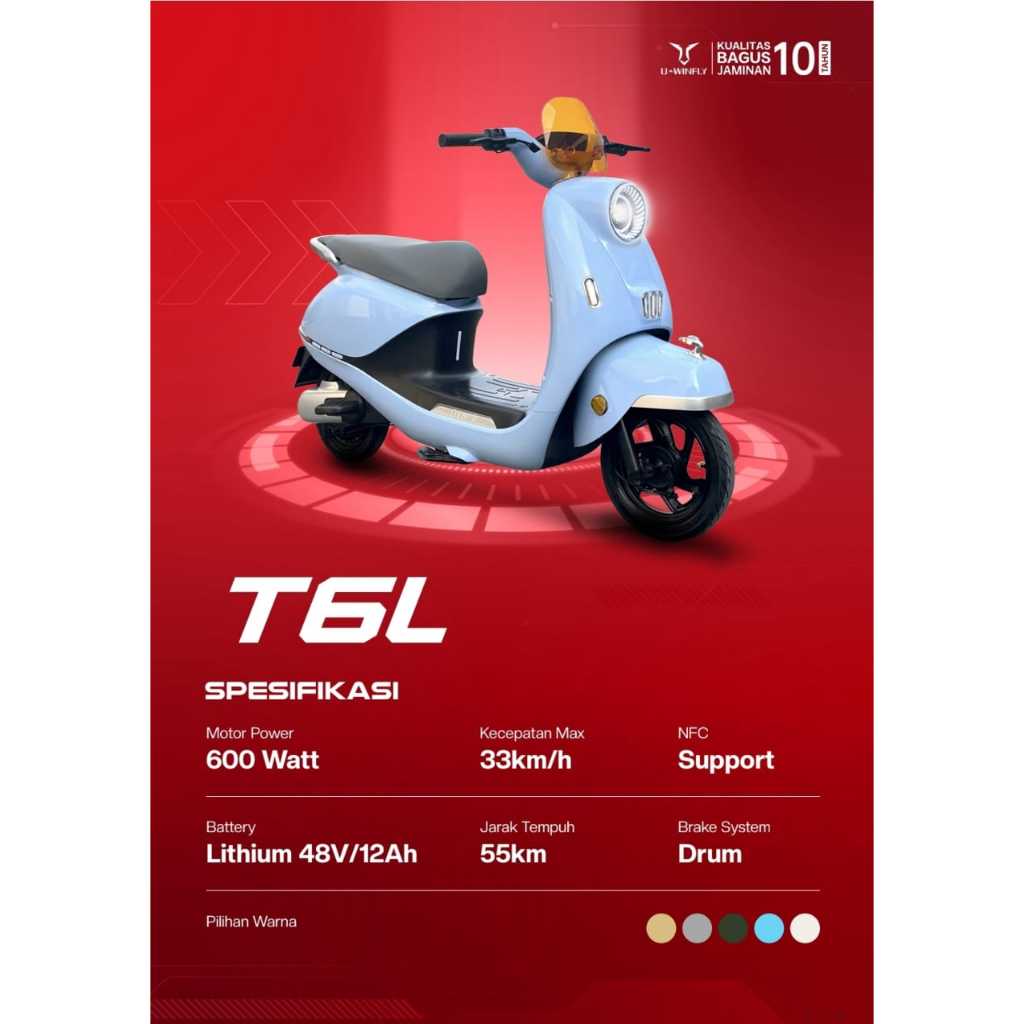 Sepeda Listrik U Winfly T65 Lithium