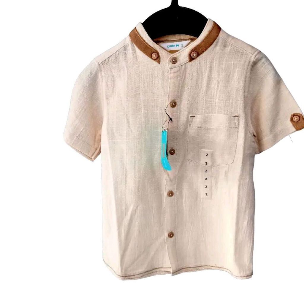 Little M Baju Koko Lengan Pendek Anak Laki-laki