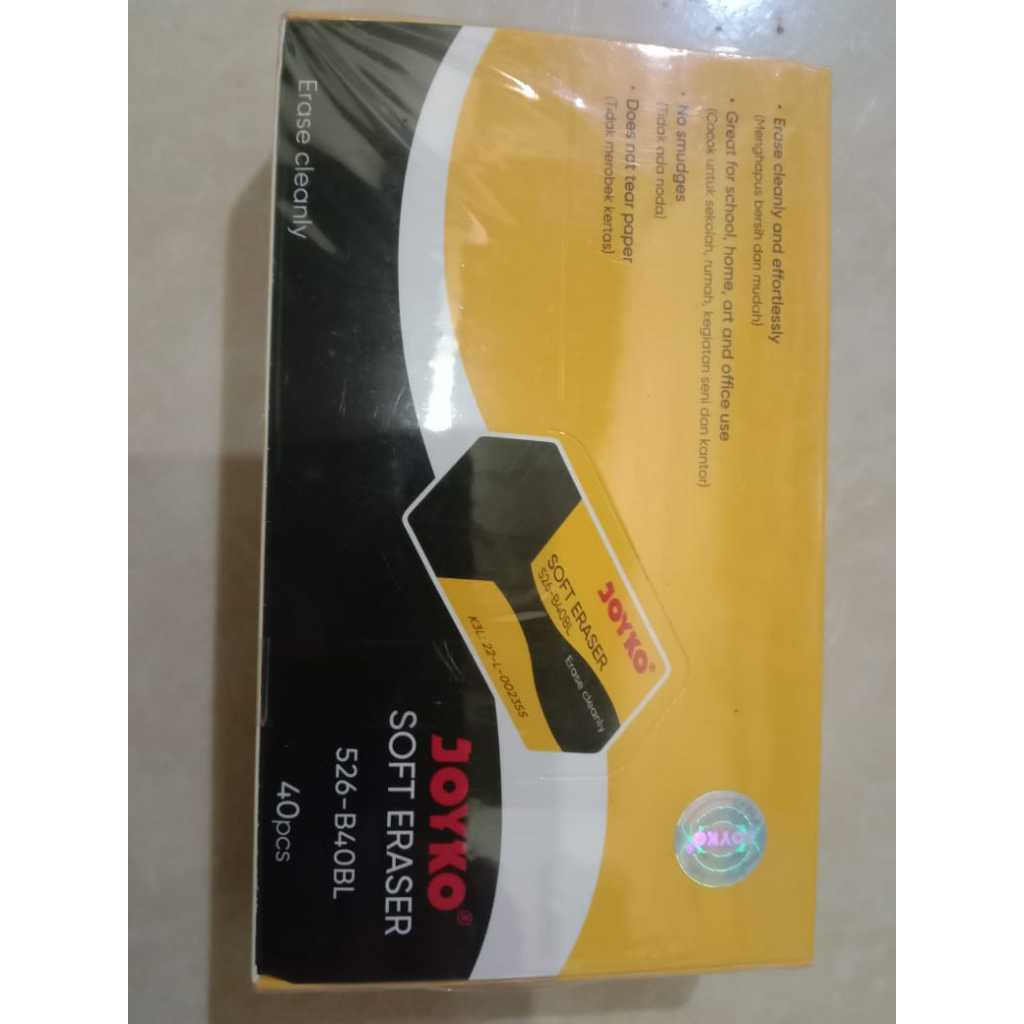 

Penghapus Joyko 1 Kotak Isi 40 pcs