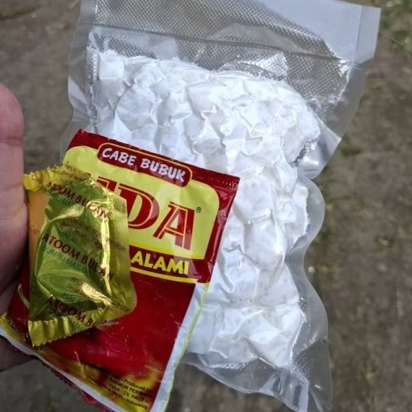 

CIMOL MENTAH 500 GRAM anti meledak free bumbu atom dan cabe bubuk aida by zahra food