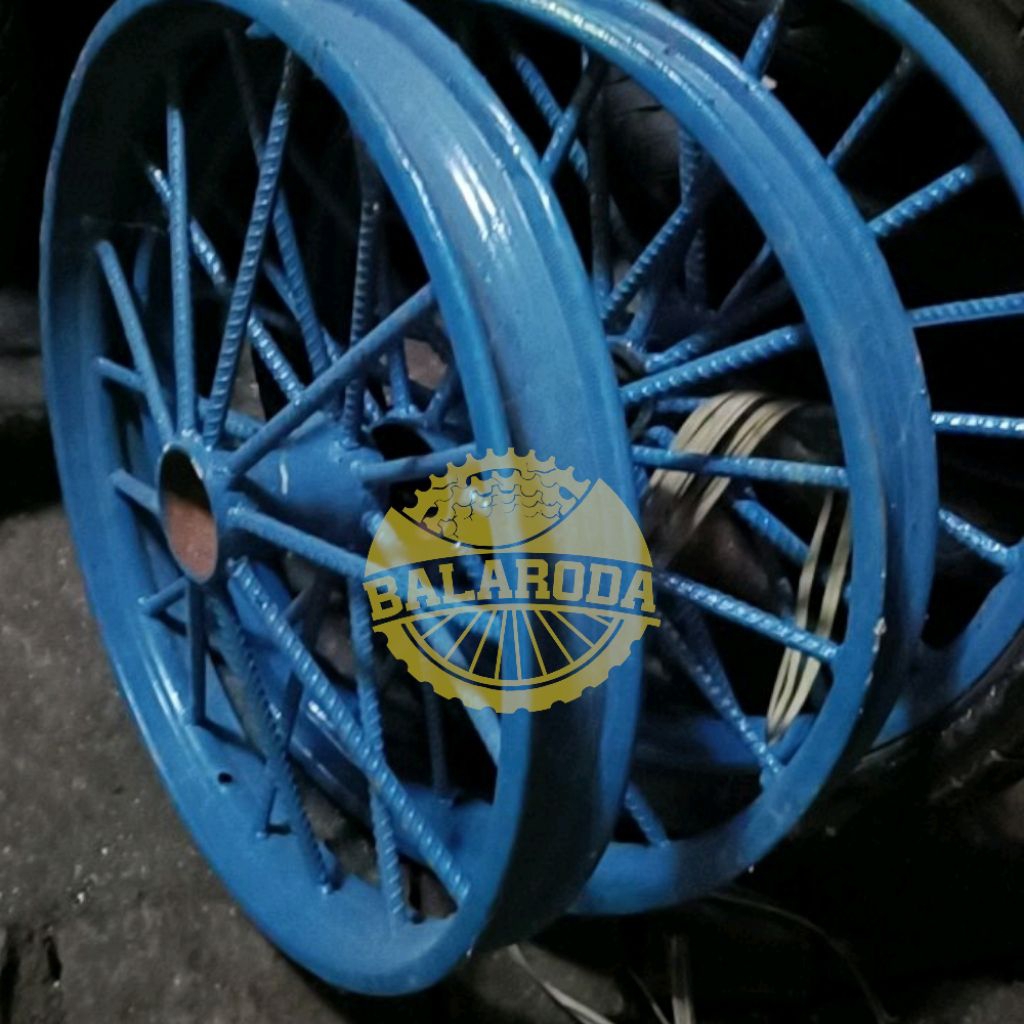 Roda Gerobak Ring 18 Tanpa Ban, Tanpa Bearing