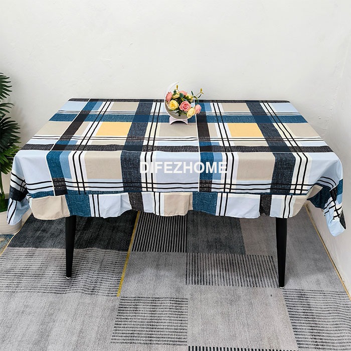 Taplak Meja Makan 4 Kursi Kain Aesthetic