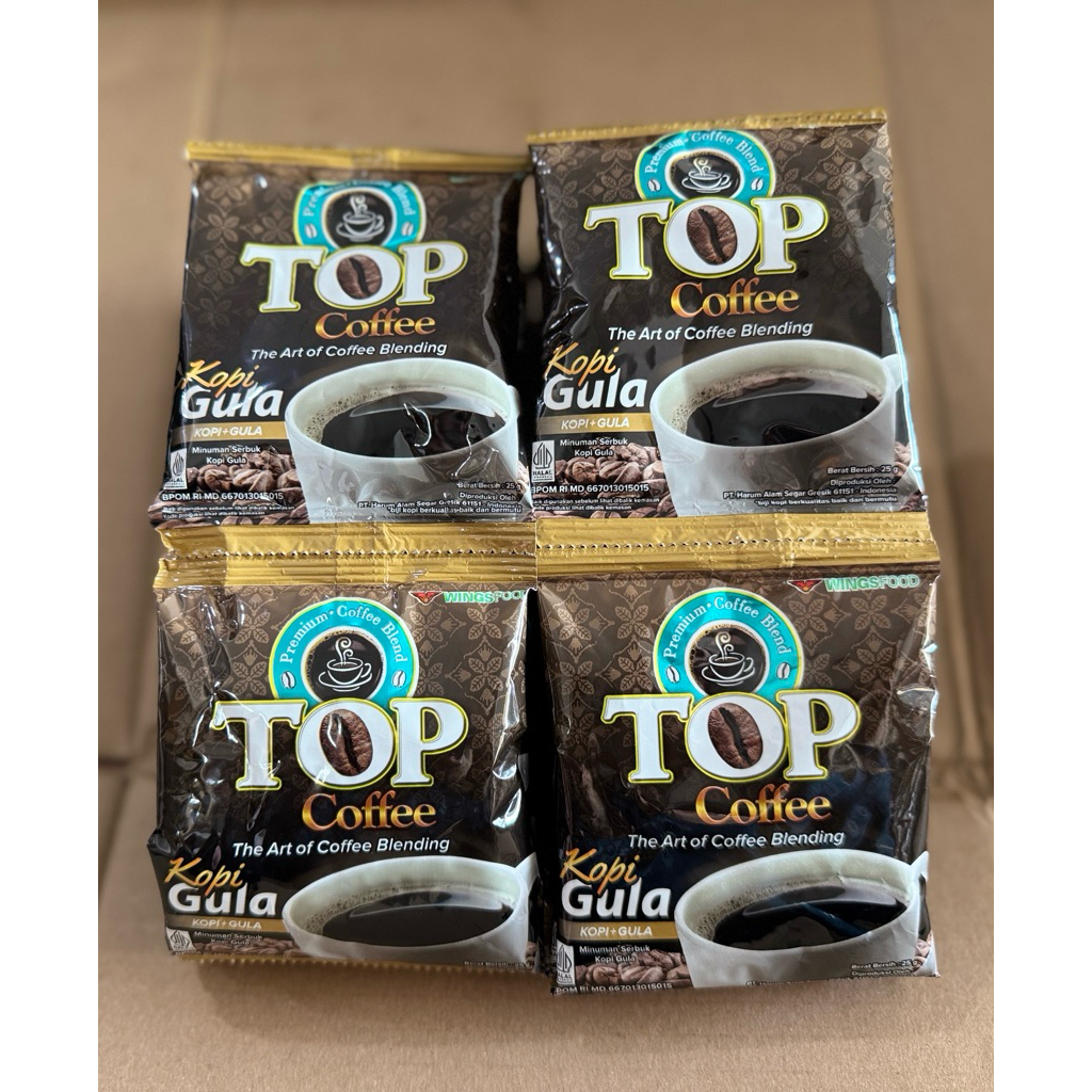 

Top Coffee Kopi Gula 25gr 1Renceng isi 12Sachet