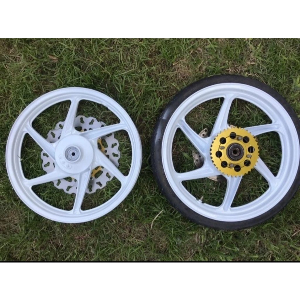 Pelek / Velg CB150R Old PNP Ninja RR/SS/RR New –  Plug and Play sudah tanpa bubut - lengkap - tingga