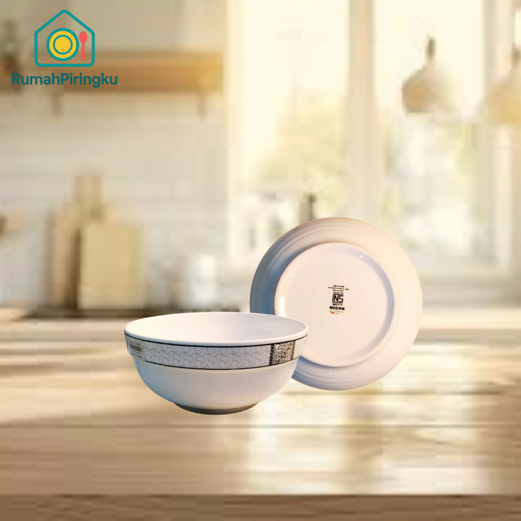 RUMAH PIRINGKU-MANGKOK KERAMIK / MANGKUK SUP / MANGKOK MOTIF BATIK
