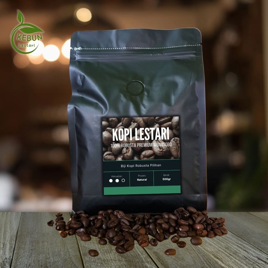 

Kopi Robusta 500gr rost beans / bubuk kopi natural proses . medium to dark