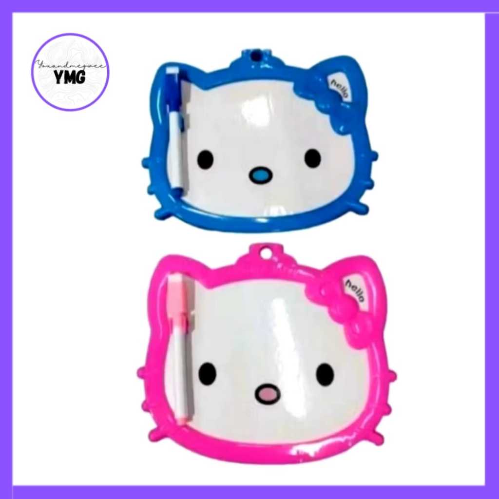 

(YMG)Papan Tulis Anak Hellokity /White Board Anak Karakter Hellokity Plus Spidol & Penghapus