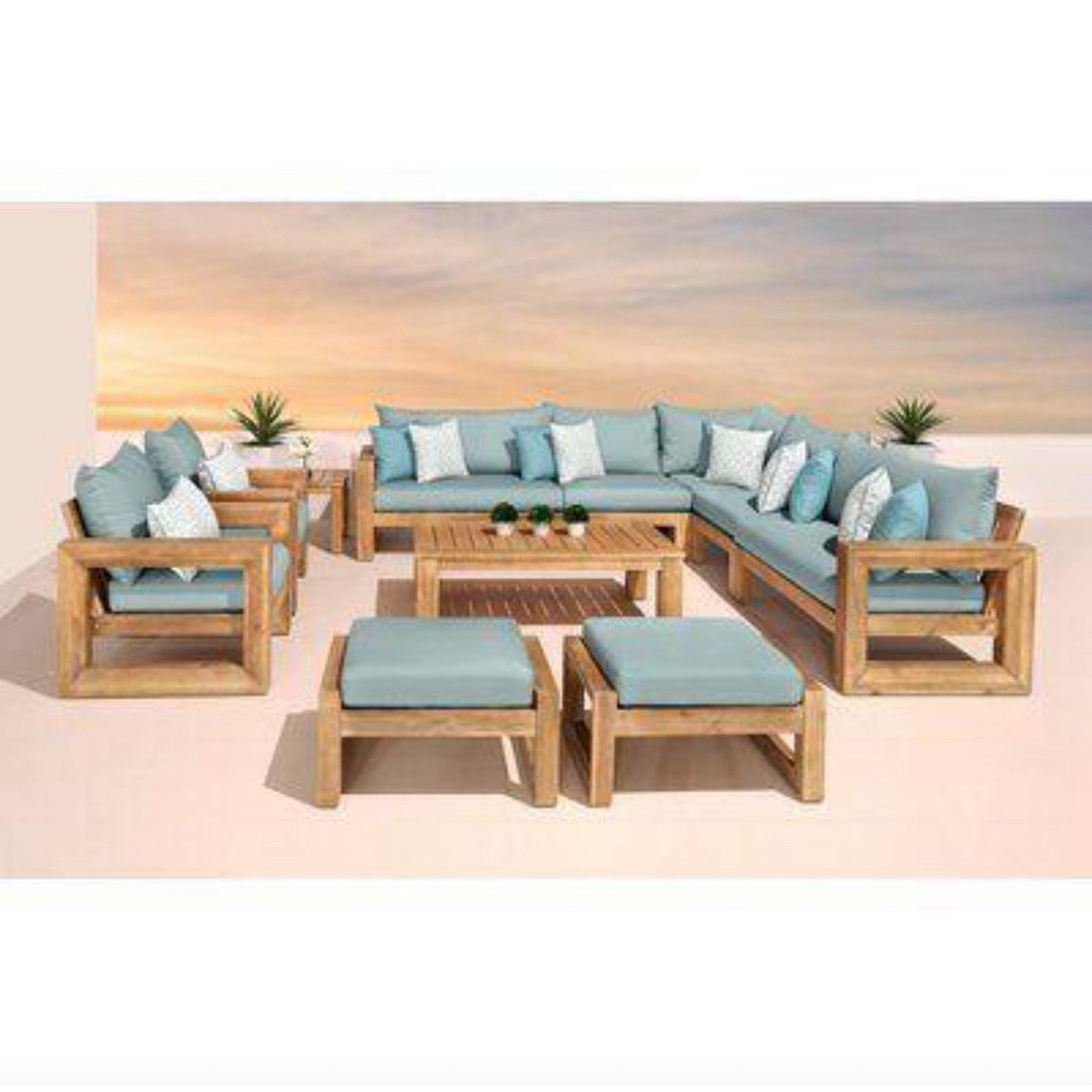 kursi tamu set kayu jati Perhutani dudukan bantalan premium