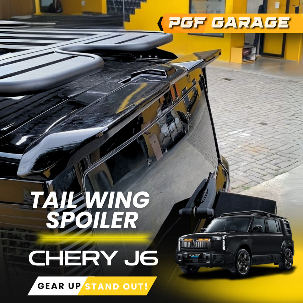 Chery J6 Tail Spoiler / Tail Spoiler Chery J6 / Aksesoris Chery J6 / Aksesoris Chery J6 Ready Stok /