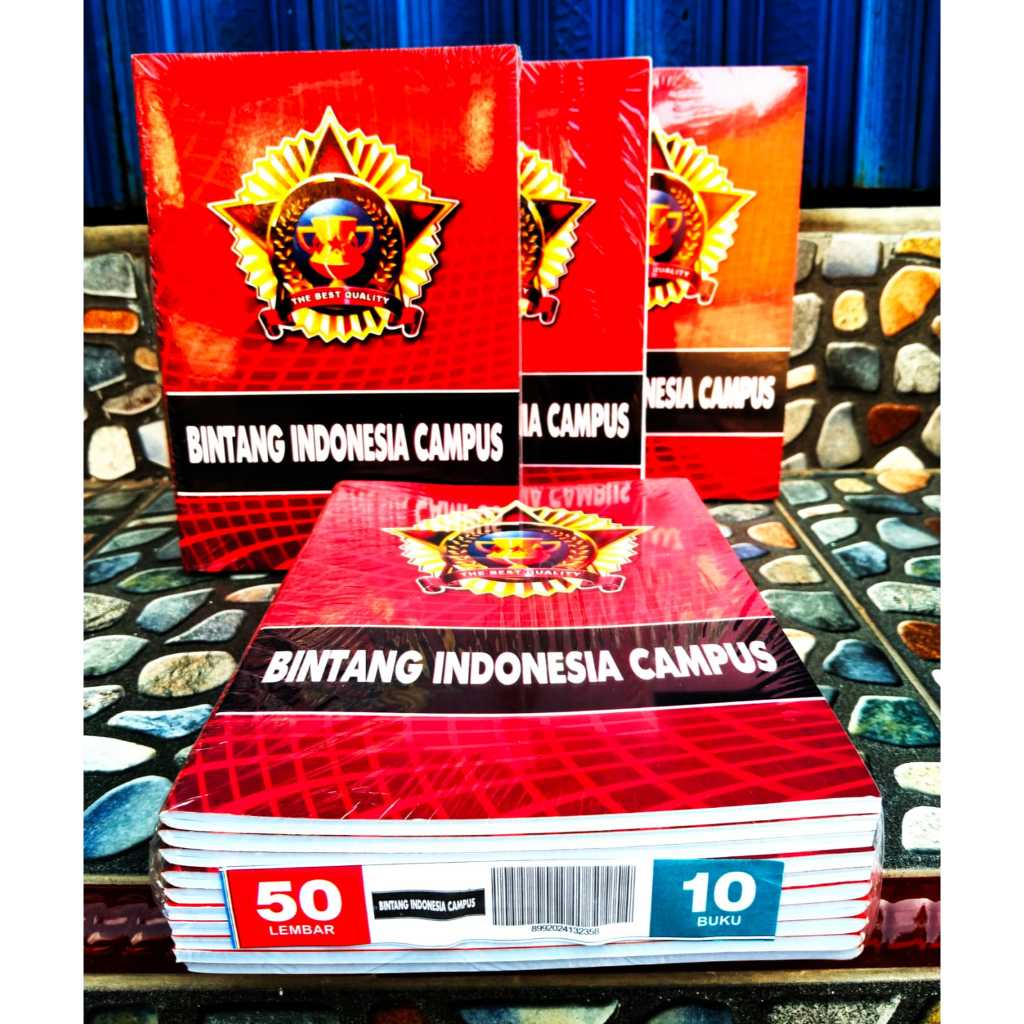 

BUKU TULIS BINTANG INDONESIA CAMPUS ISI 50 LEMBAR 1PACK 10 BUKU
