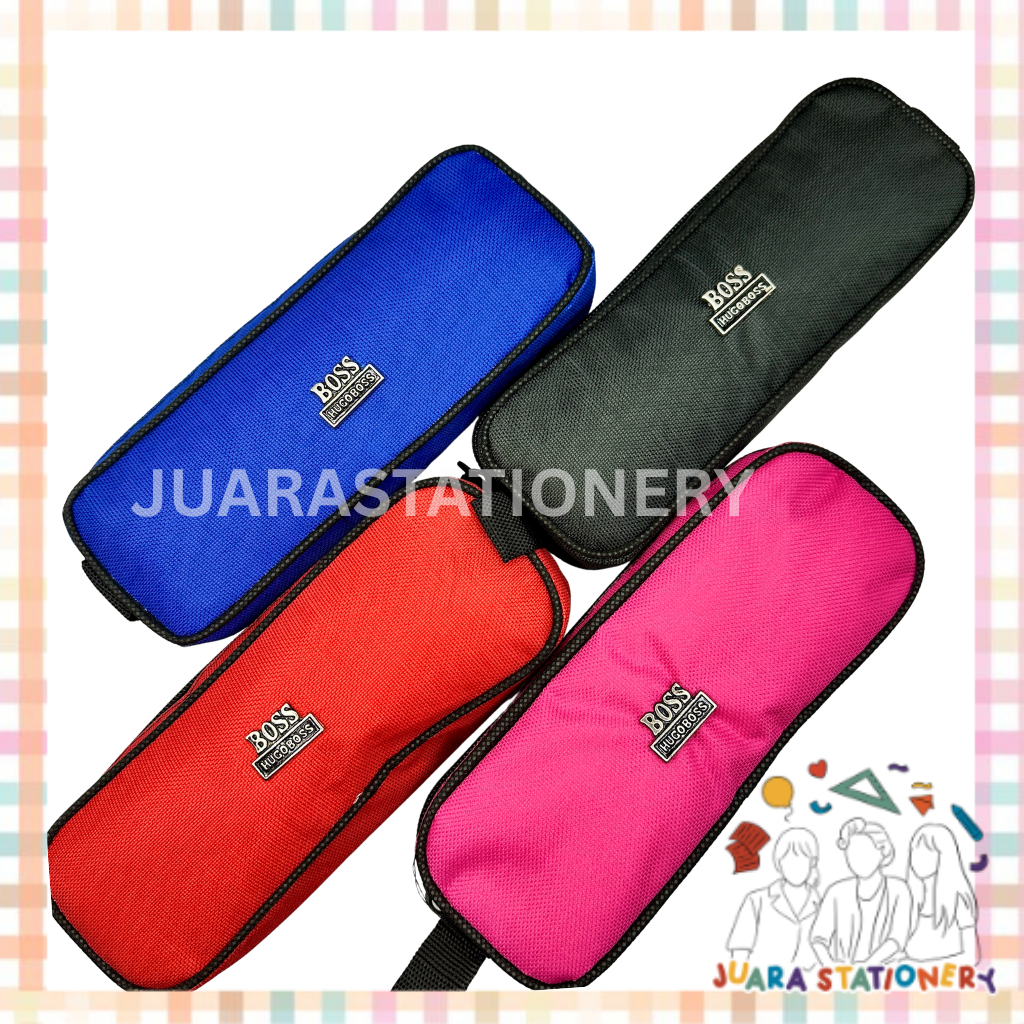 

(1382) Tempat Pensil Boss Seleting Polos / Tepak Pensil Tempat Alat Tulis