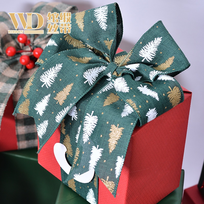 (1roll 10yard) Pita natal pita koni natal pita dekorasi pohon natal pita pohon natal