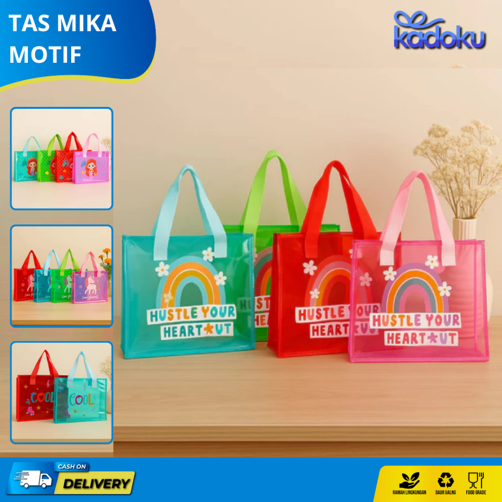 

Tas PVC Ultah Anak / Tas Tote PVC Mika / Tas Mika Warna / Tas PVC Warna Ultah Anak I ACCHP01