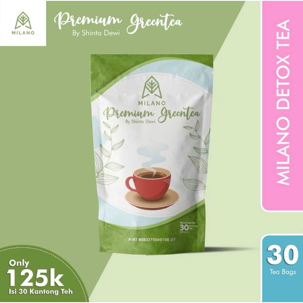 

Milano Premium Tea | Milano Teh Hijau BUNDLING 2PACK 30 HARI | Teh Hijau Alami