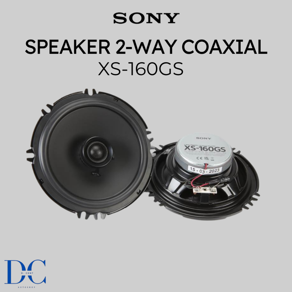 Speaker 2-Way Coaxial Mobil SONY XS-160GS - 6 1/2 Inch - SONY Speaker Mobil - Audio Mobil - 100% Ori