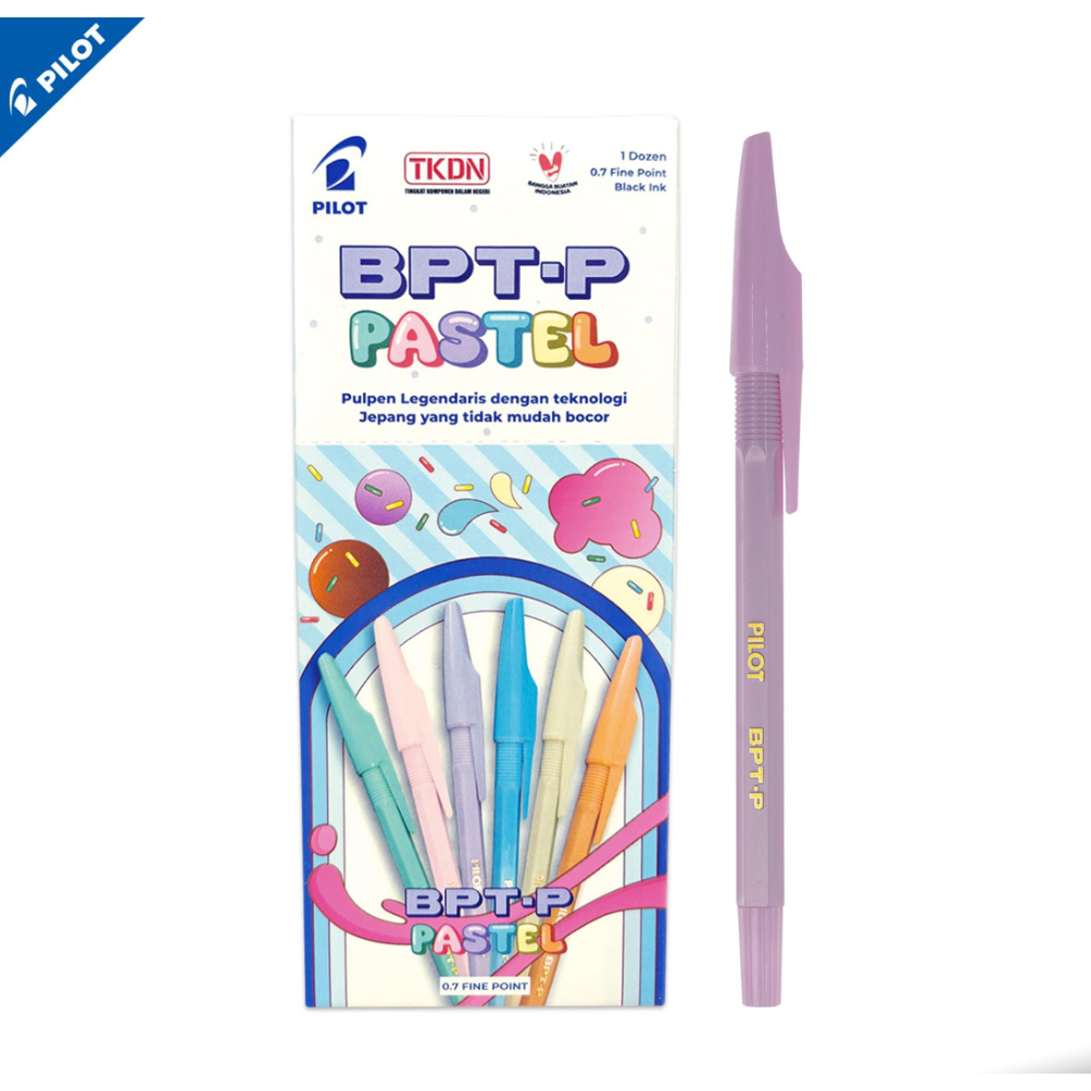 

Pulpen Pilot BPTP PASTEL 0.7mm [Per Lusin]