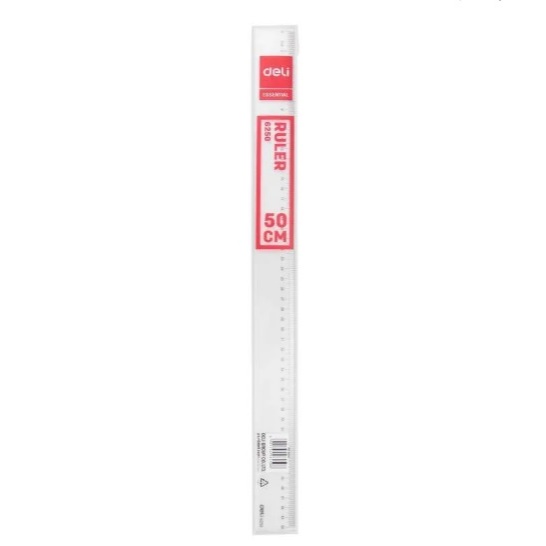 

Penggaris Deli Ruler 50 Cm / Penggaris Panjang 6250 / Penggaris Plastik Deli / Essential