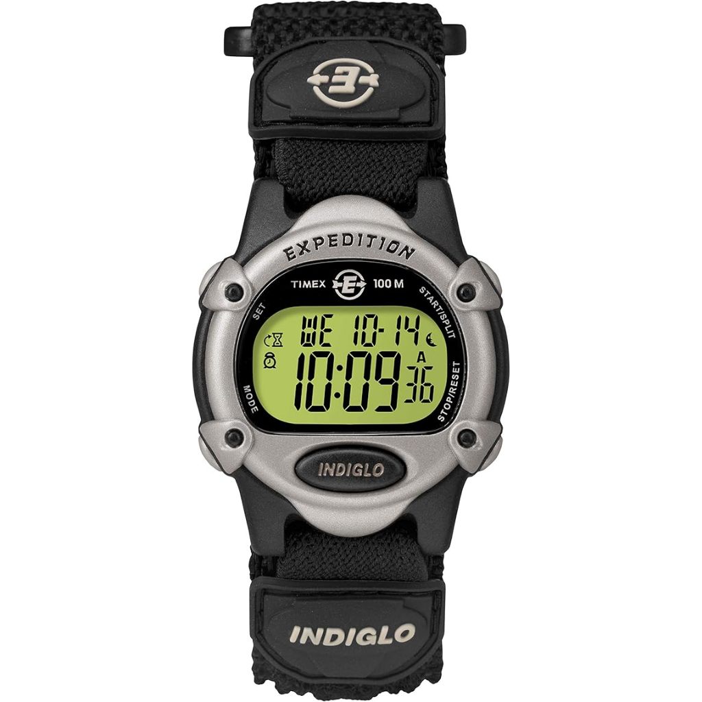 Timex Ironman T47852 Indiglo Digital Dial Black Nylon Strap