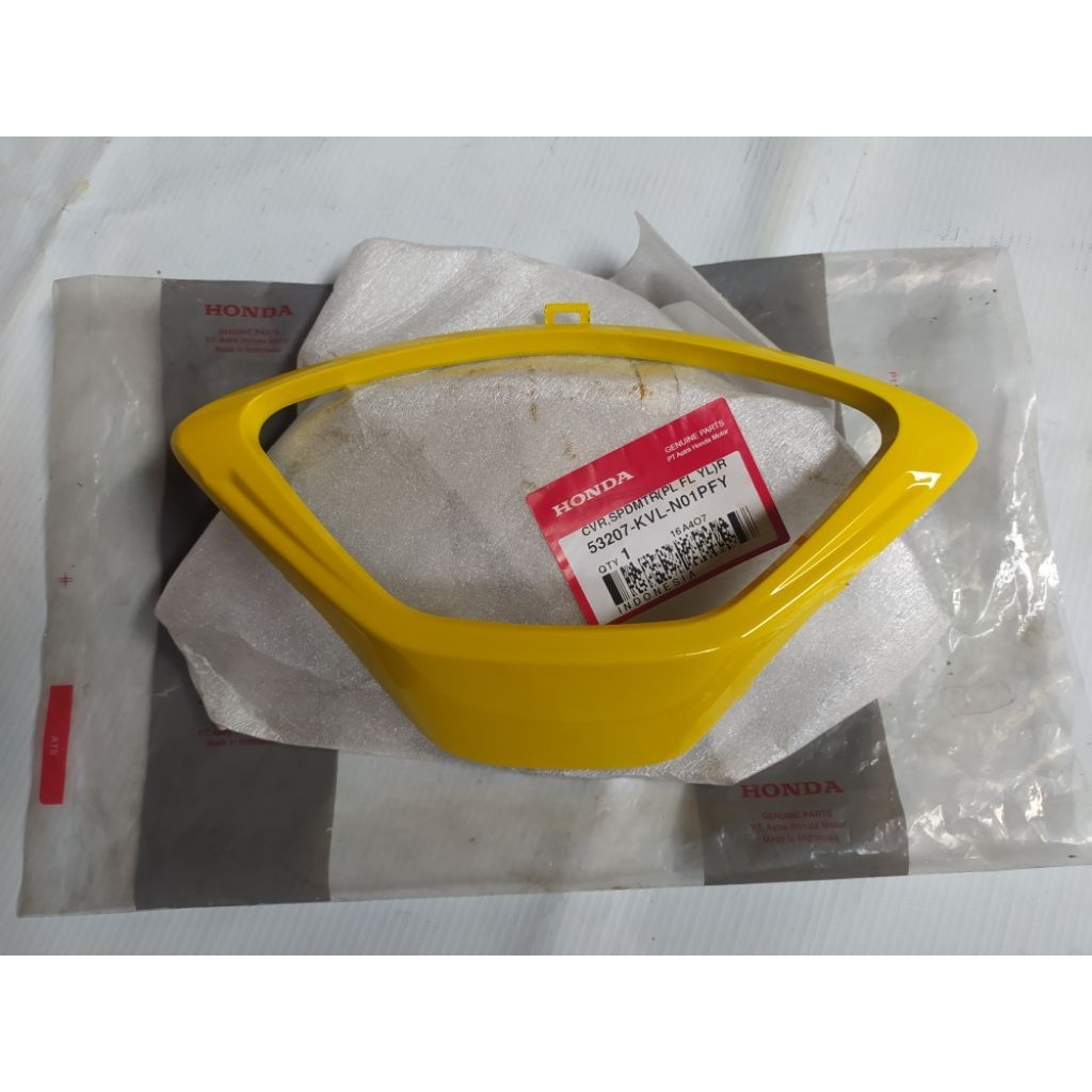 Cover Spidometer Honda SUPRA X 125 NEW BATMAN Kuning Original baru AHM 53207-KVL-N01PFY