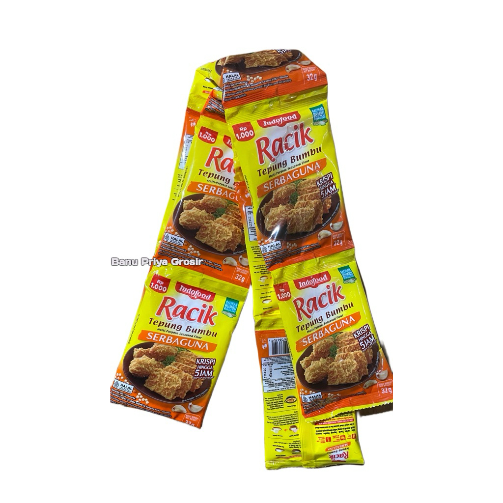 

Racik Tepung Bumbu Serbaguna 32g ( 1 renteng isi 10 Sachet)