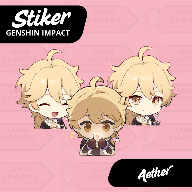 

Stiker Aether Genshin Impact | Sticker Aether GI | Stiker Laptop Vinyl Anti Air