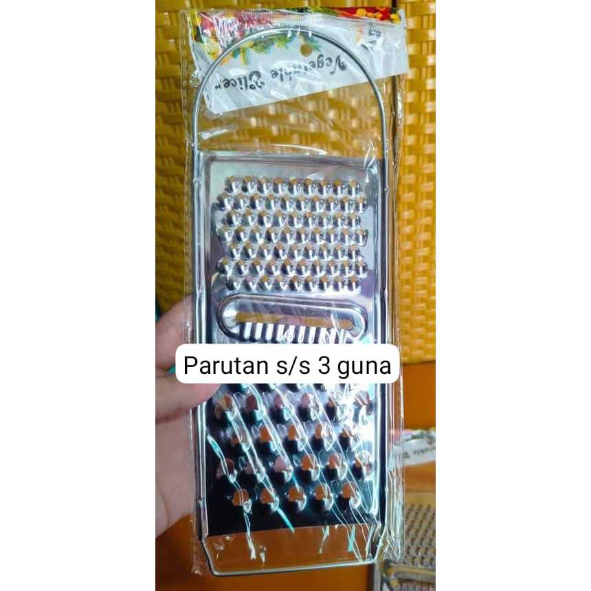 PARUTAN KEJU 3in1 BAHAN STAINLESS STEEL PARUTAN MPASI BAYI PARUTAN WORTEL / PARUTAN KENTANG 3IN1
