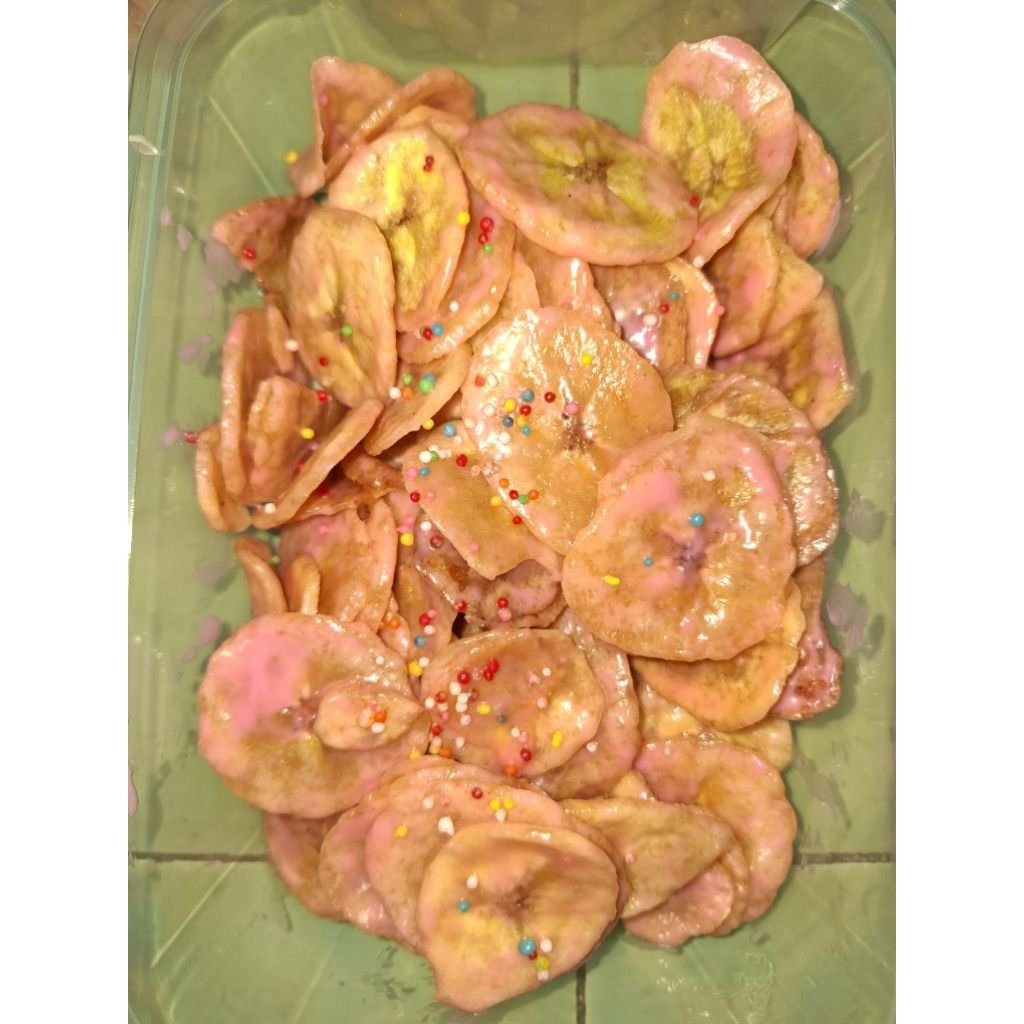 

keripik pisang lumer strawberry