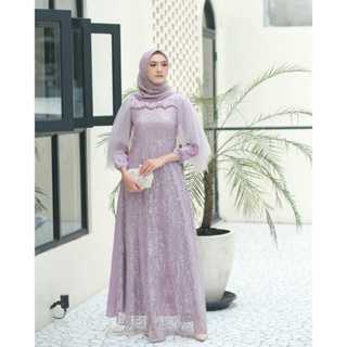 Nadine Luna Dress By Khowash Butik Baju Kondangan Gamis Brukat Modern Gamis Pesta