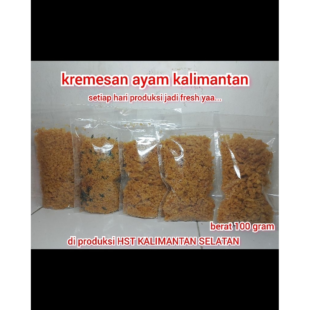 

ready COD 100 gram kremesan ayam kalimantan