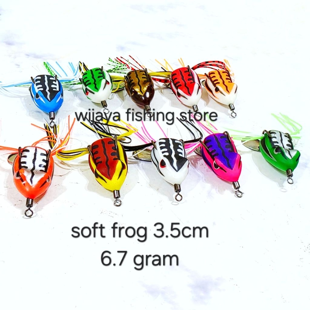 umpan kodok / soft frog panjang 3.5cm 6.7 gram
