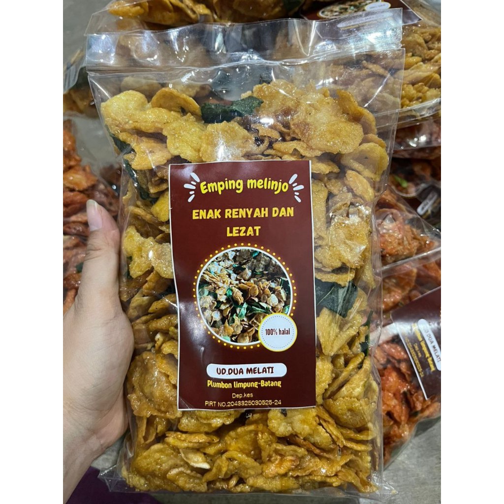 

Emping Thailand Manis Gurih 1kg Daun Jeruk Khas Limpung