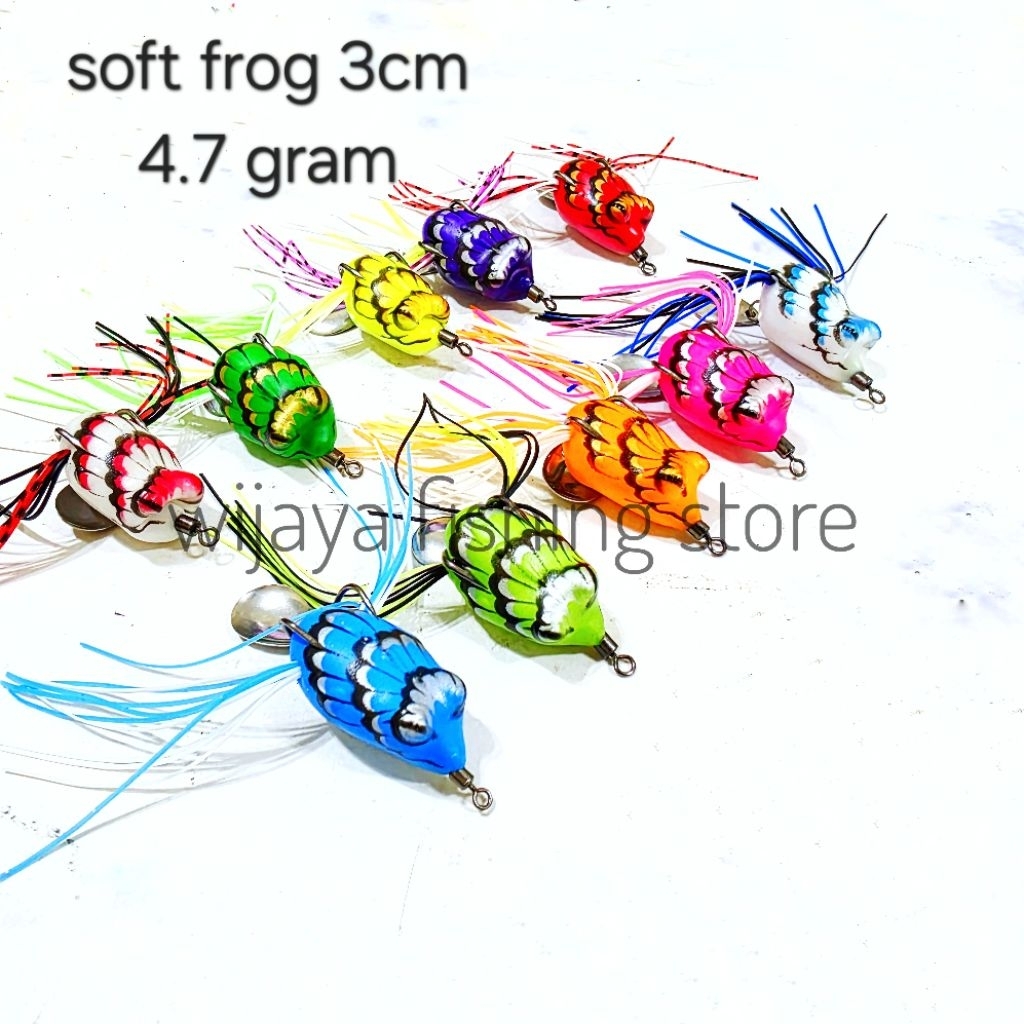 umpan kodok / soft frog panjang 3cm 4.7 gram