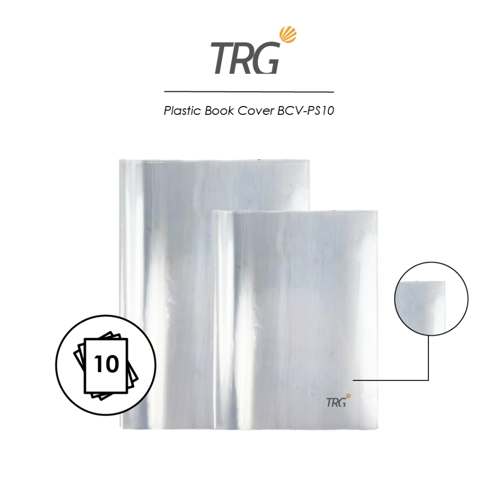 

TRG Sampul Buku Tulis Plastik Kwarto Quarto Boxy Bening BCV-PS10 SIDU 38 58 Big Boss 42 50 Lembar Isi 10 Clear Plastic Book Cover